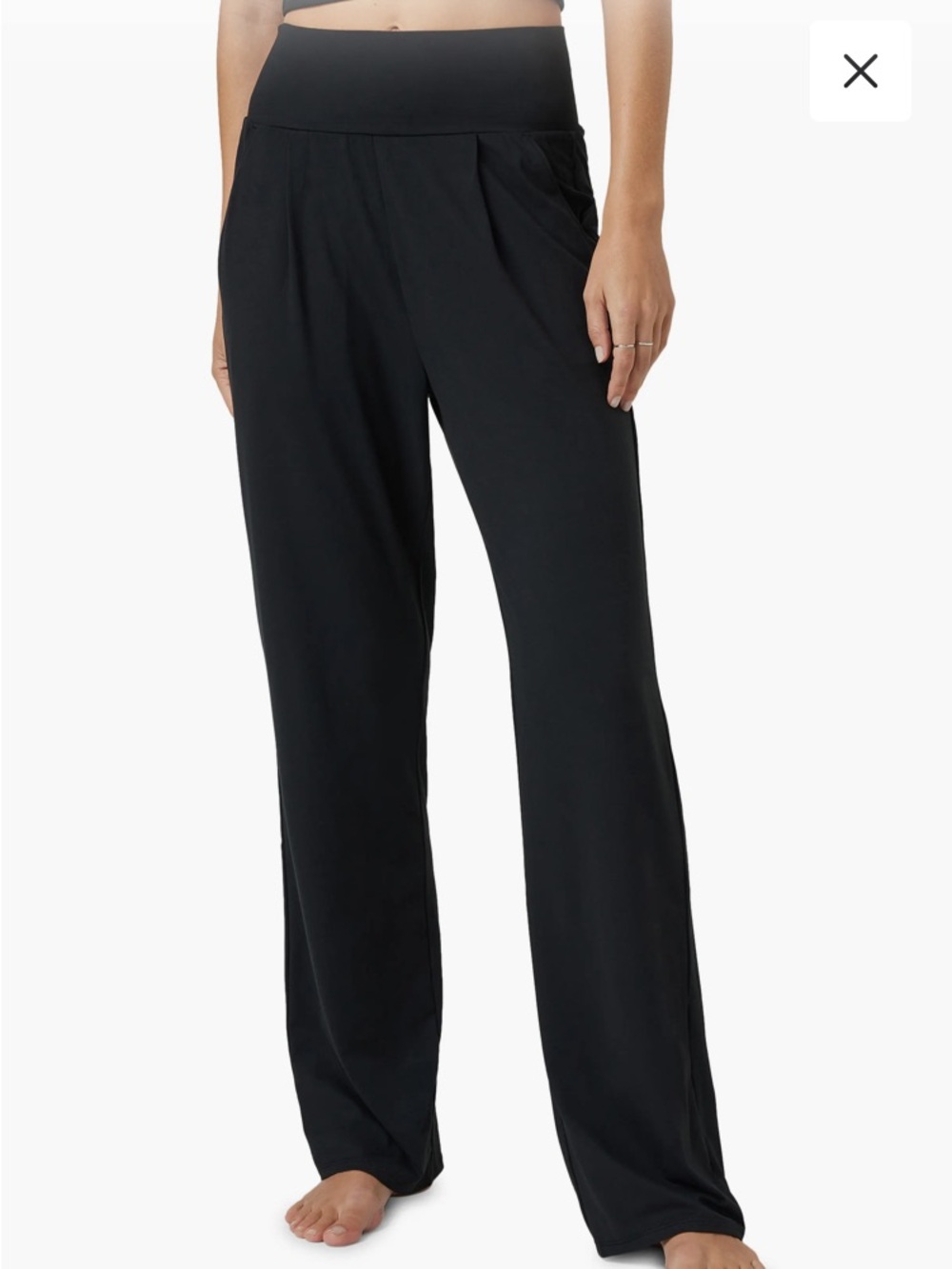 Size XS Vuori lux at ease straight leg pants black